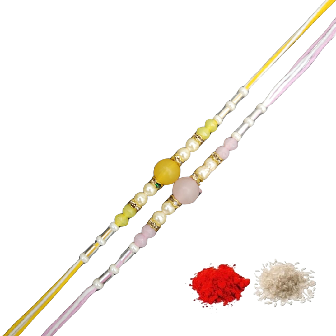 Rakhi for Bhai Bhabhi - Set of 2 