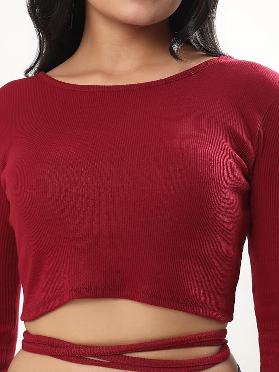 Full Sleeve Crop Top