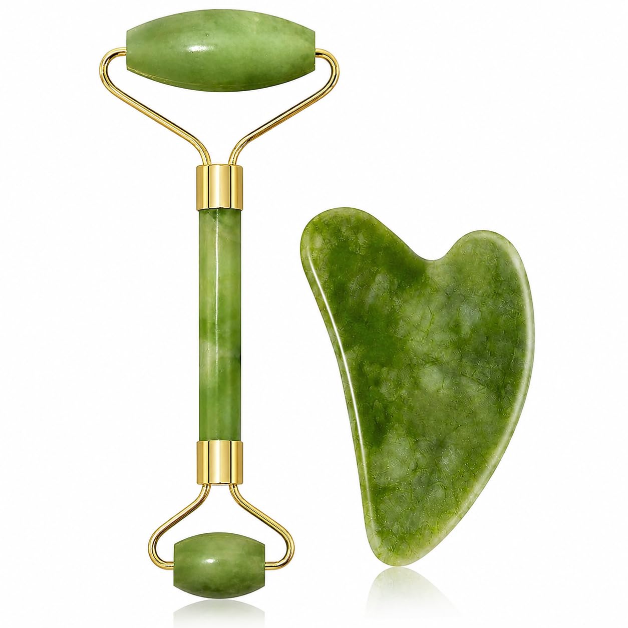 Jade Roller and Gua Sha Stone Set
