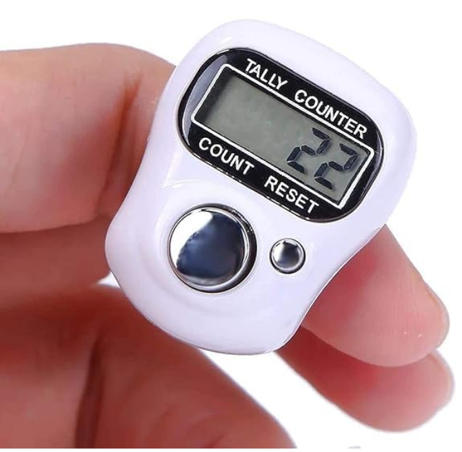 Mini Hand Tally Counter Finger Ring Digital Electronic Head Count