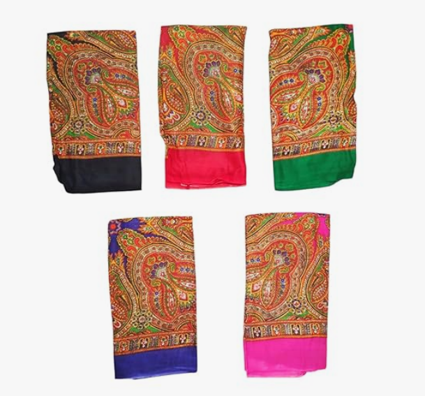 Women and Girls Head Scarf | Cotton Square Scarf Headwear for Maternity Mom | Printed Hair Stole, Neck Scarves (26 * 26 Inches)
