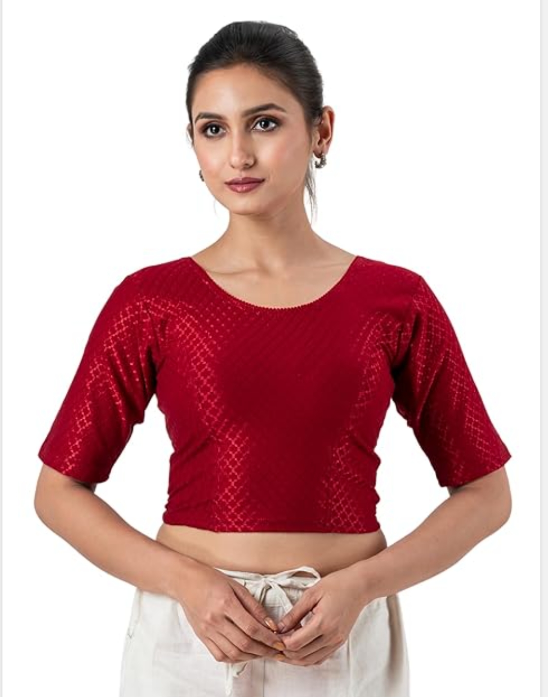 Self Design Blouse Rama Color