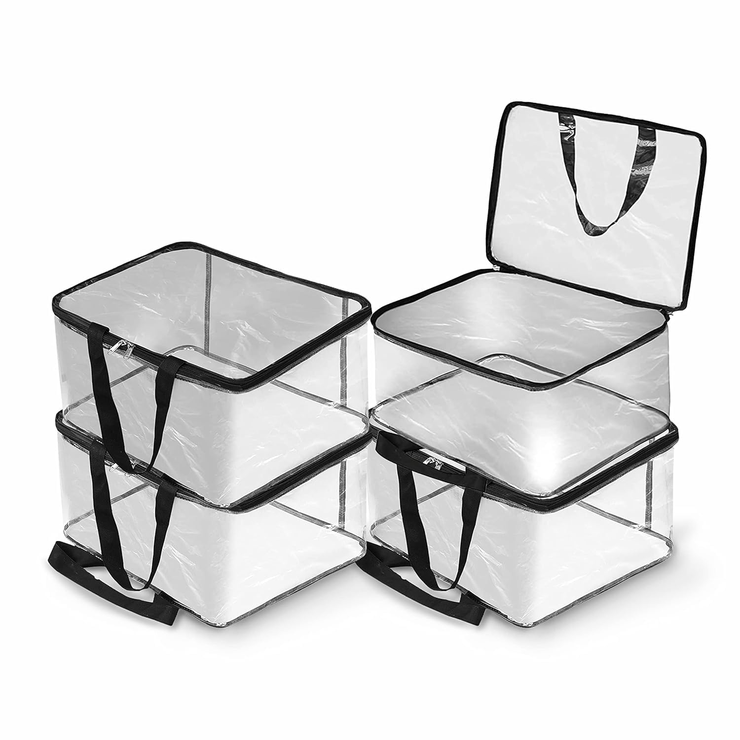 Transparent Storage Box - Pack of 4