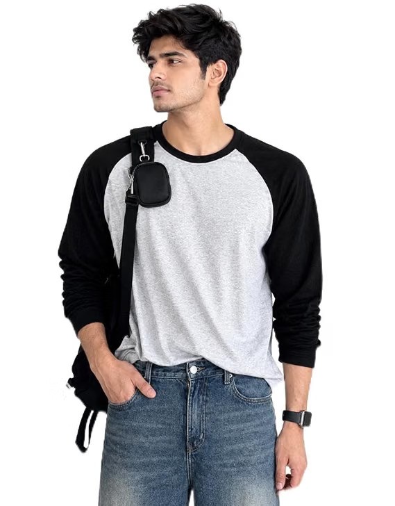 Men's Polycotton Round Neck Full Sleeve T-Shirt